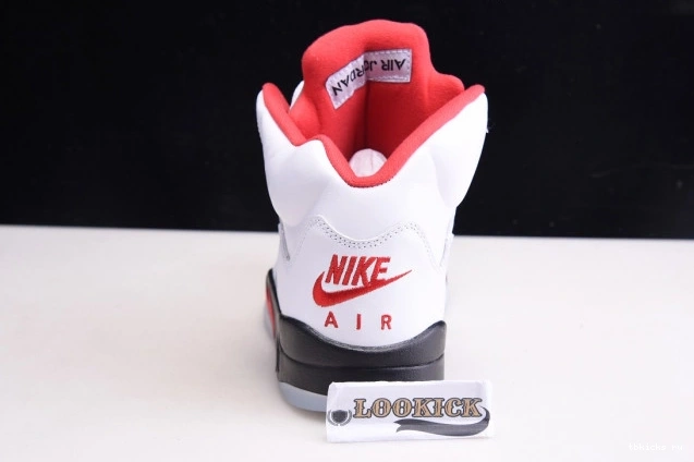 Cheap TB Air DA1911-102 Jordan Red Tongue (2020) Retro Fire 5 Silver 0825